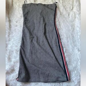 Stylish Houndstooth Tube Dress